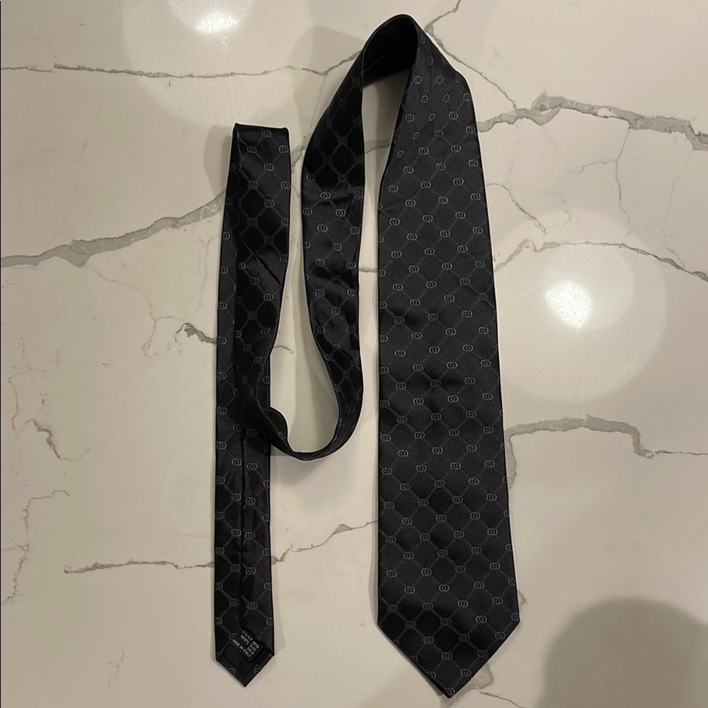 Black Gucci Men's Tie
